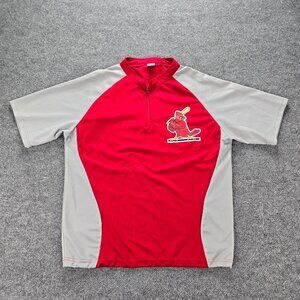 St Louis Cardinals Shirt‎ Mens XL 1/4 Zip MLB Baseball Sports Training Casual